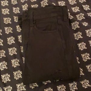 High waisted black skinny jeans